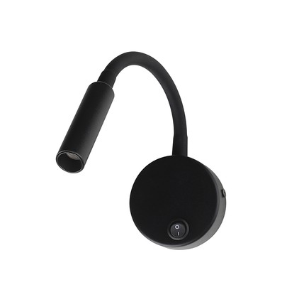 V-Tac 3W LED Bettlampe - CREE Chip, Schwarz, Wandleuchte, Warmweiß