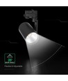 V-Tac 35W 3-Phasen LED Schienenstrahler - Schwarz, 3000K, CREE Chip, 6 Jahre Garantie