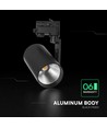 V-Tac 35W 3-Phasen LED Schienenstrahler - Schwarz, 3000K, CREE Chip, 6 Jahre Garantie