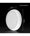 V-Tac LED-Deckenleuchte 8W/16W/20W mit Sensor & Notlicht - 135lm/W, IP54, CCT 3-in-1, Bulkhead, Cree Chip