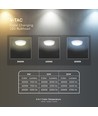 V-Tac LED-Deckenleuchte 8W/16W/20W mit Sensor & Notlicht - 135lm/W, IP54, CCT 3-in-1, Bulkhead, Cree Chip