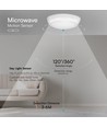 V-Tac LED-Deckenleuchte 8W/16W/20W mit Sensor & Notlicht - 135lm/W, IP54, CCT 3-in-1, Bulkhead, Cree Chip