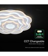 V-Tac 100W LED Deckenleuchte dimmbar CCT - Weiß, inkl. Fernbedienung, 3-in-1 Farbwechsel