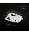 V-Tac 80W LED Deckenleuchte - CCT 3-in-1, dimmbar, weiß, inkl. Fernbedienung