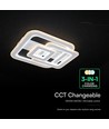 V-Tac 80W LED Deckenleuchte - CCT 3-in-1, dimmbar, weiß, inkl. Fernbedienung