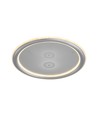 V-Tac 50W LED Deckenleuchte dimmbar - CCT 3-in-1, Grau, inkl. Fernbedienung