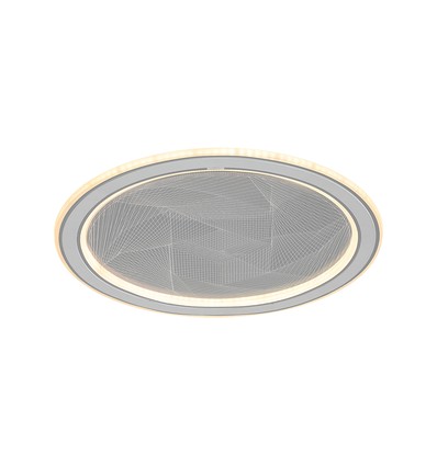 50W LED Deckenleuchte - CCT, dimmbar, Grau, inkl. Fernbedienung