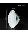 V-Tac 8W RGB PAR56 LED Poollampe mit Fernbedienung - IP68, 12V, inkl. Fernbedienung
