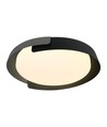 48W LED Deckenleuchte mit Fernbedienung - 3-in-1 CCT, dimmbar, Ø50cm, schwarz/grau