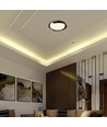 48W LED Deckenleuchte mit Fernbedienung - 3-in-1 CCT, dimmbar, Ø50cm, schwarz/grau