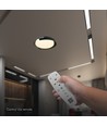 48W LED Deckenleuchte mit Fernbedienung - 3-in-1 CCT, dimmbar, Ø50cm, schwarz/grau