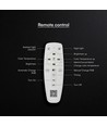 48W LED Deckenleuchte mit Fernbedienung - 3-in-1 CCT, dimmbar, Ø50cm, schwarz/grau