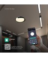 48W LED Deckenleuchte mit Fernbedienung - 3-in-1 CCT, dimmbar, Ø50cm, schwarz/grau