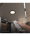 48W LED Deckenleuchte mit Fernbedienung - Ø50cm, dimmbar, 3-in-1 CCT, Schwarz & Holzoptik