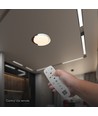 48W LED Deckenleuchte mit Fernbedienung - Ø50cm, 3-in-1 CCT, dimmbar, Weiß mit Holzoptik