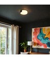 45cm LED Deckenleuchte 48W - 3-in-1 CCT, dimmbar, Schwarz, inkl. Fernbedienung