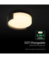 45cm LED Deckenleuchte 48W - 3-in-1 CCT, dimmbar, Schwarz, inkl. Fernbedienung