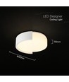 45cm 48W LED Designer Deckenleuchte, 3-in-1 CCT, dimmbar, weiß, inkl. Fernbedienung