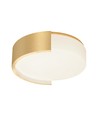 45cm 48W LED Design Deckenleuchte - 3-in-1 CCT, dimmbar, Gold, inkl. Fernbedienung