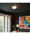 45cm 48W LED Design Deckenleuchte - 3-in-1 CCT, dimmbar, Gold, inkl. Fernbedienung