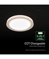 V-Tac 30W/60W/30W Designer-Deckenleuchte mit Fernbedienung - 3-in-1 CCT