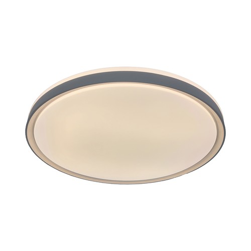 V-Tac 60W LED Deckenleuchte mit Fernbedienung - 3-in-1 CCT, dimmbar, grauer Rand, Designer Domelight