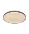 V-Tac 60W LED Deckenleuchte mit Fernbedienung - 3-in-1 CCT, dimmbar, grauer Rand, Designer Domelight