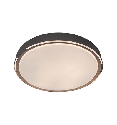 V-Tac 30W/60W/30W LED-Deckenleuchte in Holzoptik - 3-in-1 CCT, Fernbedienung