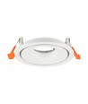 GU10 Einbaustrahler - Rund, Weiß, Aluminium, ohne Leuchtmittel