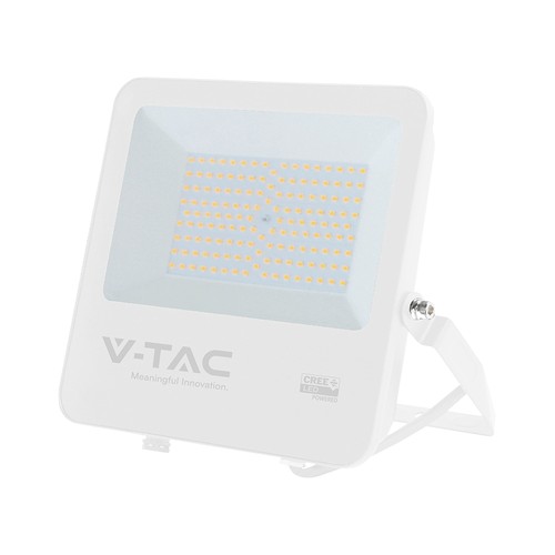 100W LED-Flutlicht - 135lm/W, IP65, weißes Gehäuse, 6 Jahre Garantie, CREE Chip
