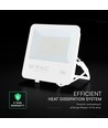 100W LED-Flutlicht - 135lm/W, IP65, weißes Gehäuse, 6 Jahre Garantie, CREE Chip