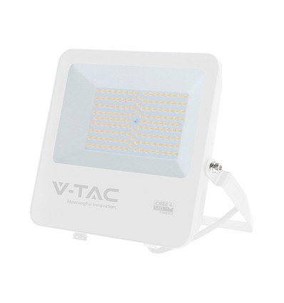 100W LED-Fluter - 135lm/W, IP65, weißes Gehäuse, CREE Chip, 6 Jahre Garantie