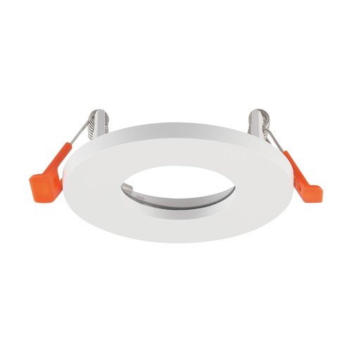 GU10 Einbaustrahler - Rund, Weiß, Aluminium, IP44, ohne Leuchtmittel