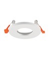 GU10 Einbaustrahler - Rund, Weiß, Aluminium, IP44, ohne Leuchtmittel