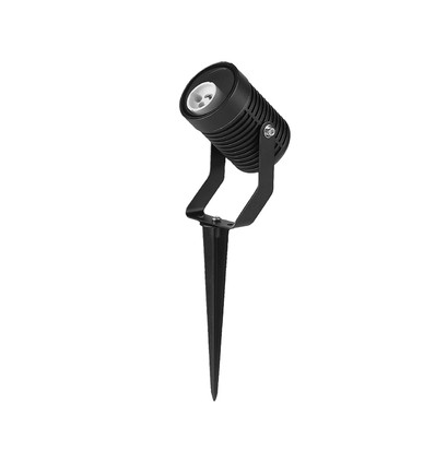 GU10 Gartenstrahler mit Erdspieß - Schwarz, Aluminium, IP65 Außen, ohne Leuchtmittel