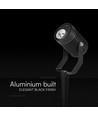 GU10 Gartenstrahler mit Erdspieß - Schwarz, Aluminium, IP65 Außen, ohne Leuchtmittel