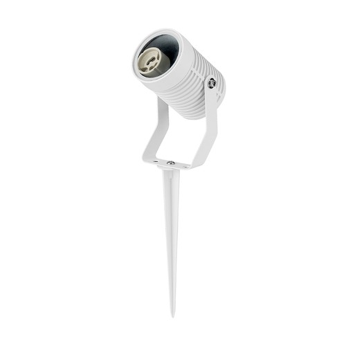 GU10 Gartenstrahler mit Erdspieß - Weiß, Aluminium, IP65, ohne Leuchtmittel