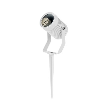 GU10 Gartenstrahler mit Erdspieß - Weiß, Aluminium, IP65, ohne Leuchtmittel