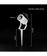 GU10 Gartenstrahler mit Erdspieß - Weiß, Aluminium, IP65, ohne Leuchtmittel