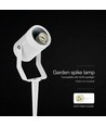 GU10 Gartenstrahler mit Erdspieß - Weiß, Aluminium, IP65, ohne Leuchtmittel