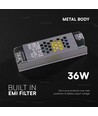 36W / 24V DC Netzteil für LED-Strips - 1,5A, IP20, Slim