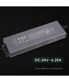 150W / 24V DC Netzteil für LED-Strips - 6,25A, IP67