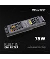 75W / 12V DC Netzteil für LED-Strips - 6,25A, IP20, Slim