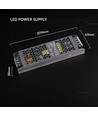 200W / 12V DC Netzteil für LED-Strips - 16,5A, IP20, Slim