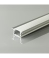 2m Aluprofil Montageset - Einbau - Silber, 13,2x7mm, inkl. Abdeckung
