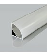 2m Eckprofil in Silber für LED-Strips - Inkl. Abdeckung