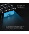 7W LED Solar-Flutlicht mit PIR-Sensor - 3.7V, Schwarz, 3-in-1 CCT