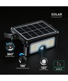7W LED Solar-Flutlicht mit PIR-Sensor - 3.7V, Schwarz, 3-in-1 CCT