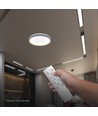 V-Tac 40W LED Deckenleuchte mit Fernbedienung - 3-in-1 CCT, dimmbar, Holz-Finish, Designer Domelight