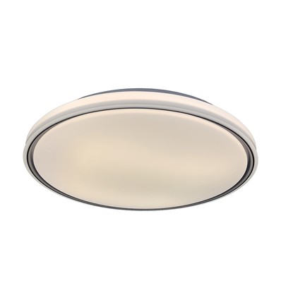 60W LED Designer Deckenleuchte mit Fernbedienung - 3-in-1 CCT, dimmbar, schwarzer Ring, inkl. Leuchtmittel